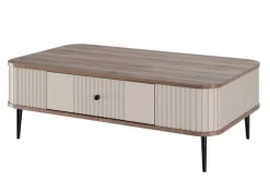 Bogart Stoliki Kawowe I Ławy*VESPER ŁAWA 103 1SZ - cashmere mdf / orzech / czarne nogi