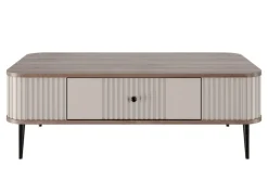 Bogart Stoliki Kawowe I Ławy*VESPER ŁAWA 103 1SZ - cashmere mdf / orzech / czarne nogi