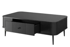 Bogart Stoliki Kawowe I Ławy*VESPER ŁAWA 103 1SZ - czarny mdf / czarny mdf / czarne nogi