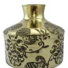 ArteHome Wazony*Wazon złoty roślinny motyw Golden Vase 20 cm