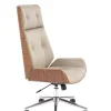 Halmar Fotele*WEBSTER fotel gabinetowy orzechowy/beżowy1 sztuka