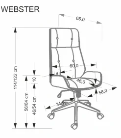 Halmar Fotele*WEBSTER fotel gabinetowy orzechowy/beżowy1 sztuka