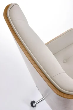 Halmar Fotele*WEBSTER fotel gabinetowy orzechowy/beżowy1 sztuka