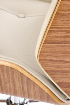 Halmar Fotele*WEBSTER fotel gabinetowy orzechowy/beżowy1 sztuka