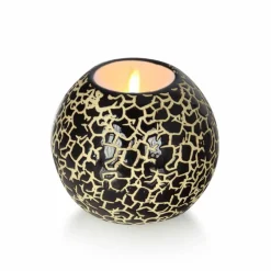 ArteHome Pozostałe Dekoracje*Świecznik czarno-złote zdobienia 14 cm