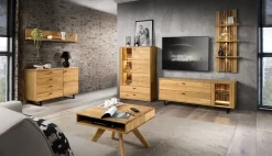 Dekort Komody Do Biura|Komody Do Przedpokoju*Witryna dębowa z szufladami Tramonto TYP 44