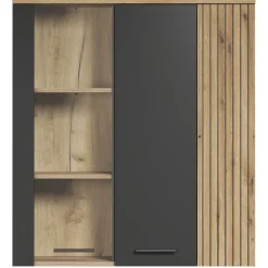 Mebelbos Witryny Do Jadalni|Witryny Do Salonu*Witryna wisząca 90 cm – nowoczesna witryna ze szkłem hartowanym Esteban