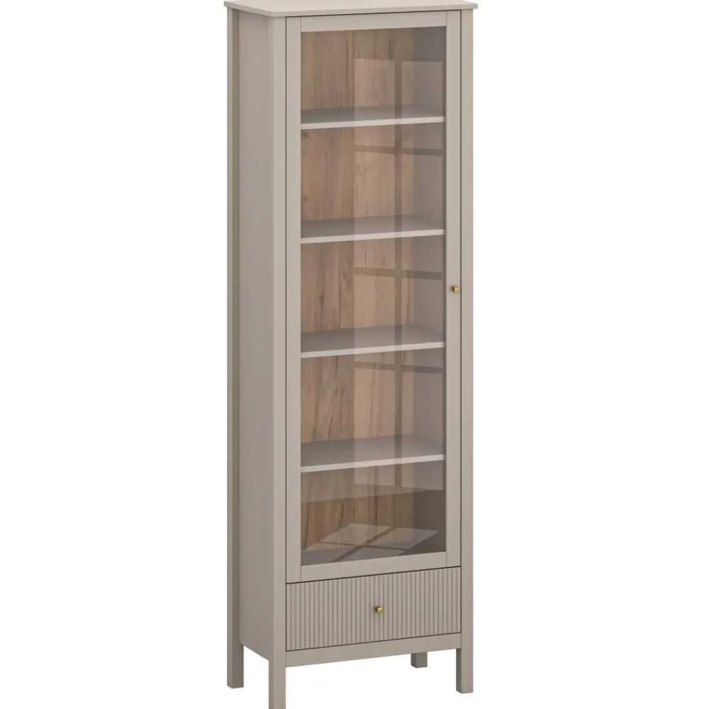 Mebelbos Witryny Do Jadalni|Witryny Do Salonu*Witryna z szufladą kolor taupe KLEO Lewa / Prawa KLEO KL-11