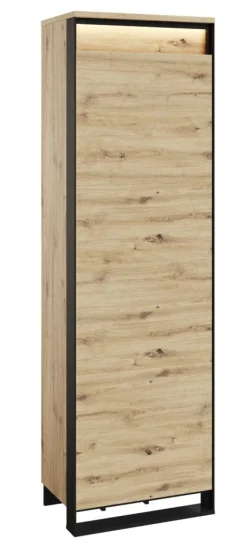 Lenart Szafki I Regały Do Biura|Szafy Do Przedpokoju*Wąska szafa na wieszaki Quant QG-01 dąb artisan