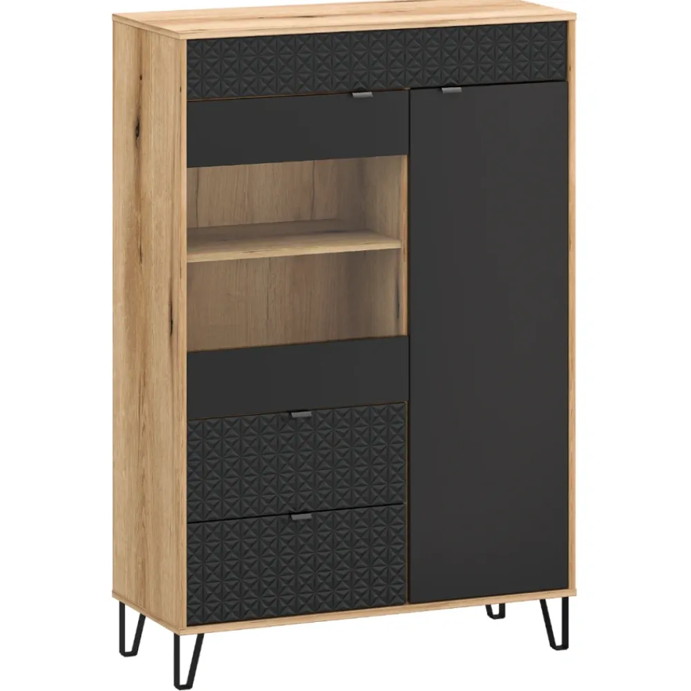 Mebelbos Witryny Do Jadalni|Witryny*Wąska witryna z 2 szufladami i szafką Bellano 1W1D2S