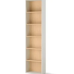 Dzieci Lenart Szafki I Regały Do Biura|Szafki I Regały Do Pokoju Młodzieżowego*Wąski regał otwarty do pokoju młodzieżowego WO-05 Woow kolor szampański / dąb vincenza bielony