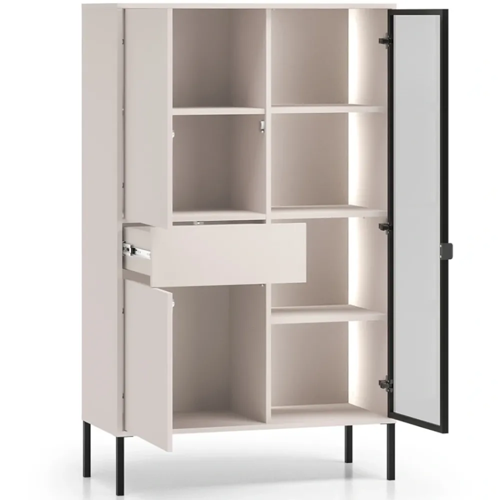 ML Meble Witryny Do Jadalni|Witryny Do Salonu*Wysoka kaszmirowa witryna Barnee 01