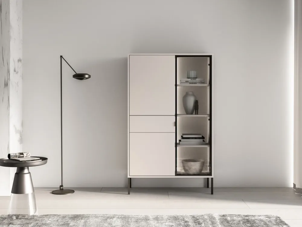 ML Meble Witryny Do Jadalni|Witryny Do Salonu*Wysoka kaszmirowa witryna Barnee 01
