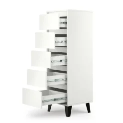 Mebelbos Komody Do Biura|Komody Do Przedpokoju*Wysoka komoda z pięcioma szufladami, skandynawska BORG