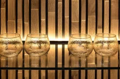 Dekort Witryny Do Jadalni|Witryny Do Salonu*Wysoka witryna dębowa z oświetleniem Tramonto Typ 10 strona prawa