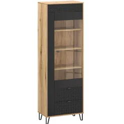 Mebelbos Witryny Do Jadalni|Witryny Do Salonu*Wysoka witryna z 2 szufladami Bellano 1W2S