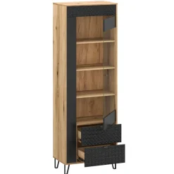 Mebelbos Witryny Do Jadalni|Witryny Do Salonu*Wysoka witryna z 2 szufladami Bellano 1W2S