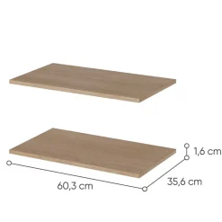 Lenart Komody Do Biura|Komody Do Przedpokoju*2x Długa dodatkowa półka do komody EA-01, EA-02, EA-03 EASY EA-04