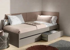 Dzieci Lenart Łóżka Młodzieżowe|Łóżka Do Pokoju Dziecięcego*2x Panel tapicerowany na ścianę Woow WO-14 do łóżka młodzieżowego Woow WO-12