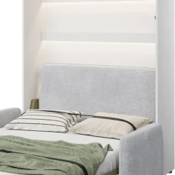 Lenart Tapczany|Zagłówki Do Półkotapczanu*ZAGŁÓWEK TAPICEROWANY BEŻOWY do półkotapczanu BED CONCEPT TKANINA ART 82610