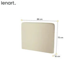 Lenart Tapczany|Zagłówki Do Półkotapczanu*ZAGŁÓWEK TAPICEROWANY BEŻOWY do półkotapczanu BED CONCEPT TKANINA ART 82610