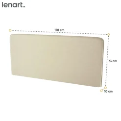 Lenart Tapczany|Zagłówki Do Półkotapczanu*ZAGŁÓWEK TAPICEROWANY BEŻOWY do półkotapczanu BED CONCEPT TKANINA ART 82610