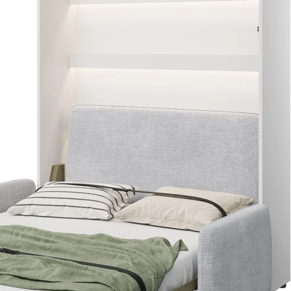 Lenart Tapczany|Zagłówki Do Półkotapczanu*ZAGŁÓWEK TAPICEROWANY BEŻOWY BOUCLE do półkotapczanu BED CONCEPT TKANINA PIU 03