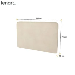 Lenart Tapczany|Zagłówki Do Półkotapczanu*ZAGŁÓWEK TAPICEROWANY BEŻOWY BOUCLE do półkotapczanu BED CONCEPT TKANINA PIU 03