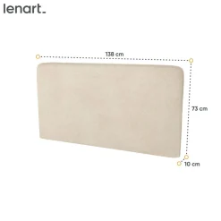 Lenart Tapczany|Zagłówki Do Półkotapczanu*ZAGŁÓWEK TAPICEROWANY BEŻOWY BOUCLE do półkotapczanu BED CONCEPT TKANINA PIU 03