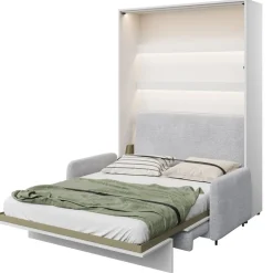 Lenart Tapczany|Zagłówki Do Półkotapczanu*ZAGŁÓWEK TAPICEROWANY GRAFITOWY do półkotapczanu BED CONCEPT TKANINA ART 82630