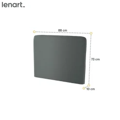 Lenart Tapczany|Zagłówki Do Półkotapczanu*ZAGŁÓWEK TAPICEROWANY GRAFITOWY do półkotapczanu BED CONCEPT TKANINA ART 82630