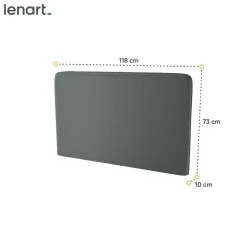 Lenart Tapczany|Zagłówki Do Półkotapczanu*ZAGŁÓWEK TAPICEROWANY GRAFITOWY do półkotapczanu BED CONCEPT TKANINA ART 82630