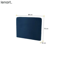 Lenart Tapczany|Zagłówki Do Półkotapczanu*ZAGŁÓWEK TAPICEROWANY GRANATOWY do półkotapczanu BED CONCEPT TKANINA SOLO 263