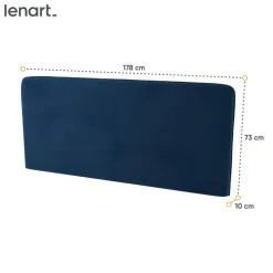 Lenart Tapczany|Zagłówki Do Półkotapczanu*ZAGŁÓWEK TAPICEROWANY GRANATOWY do półkotapczanu BED CONCEPT TKANINA SOLO 263