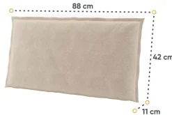 Lenart Akcesoria*Zagłówki tapicerowane Cozy CZ-07 beżowe