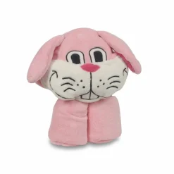 ArteHome Koce*Zając urocza przytulanka/kocyk w pięknych odcieniach różu z miękkiego materiału